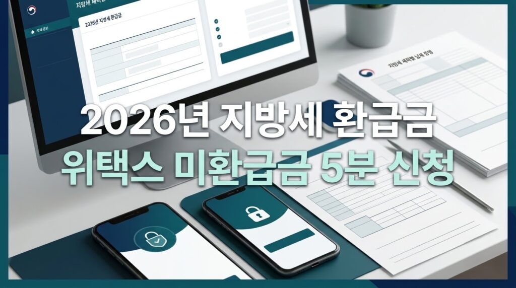 2026년 지방세 환급금 조회 및 위택스 미환급금 신청 방법