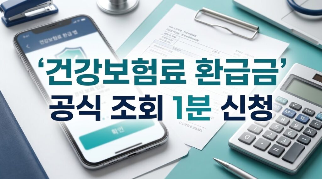 건강보험료 환급금 조회 및 국민건강보험공단 신청 방법